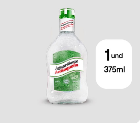 Aguardiente verde 375 ml
