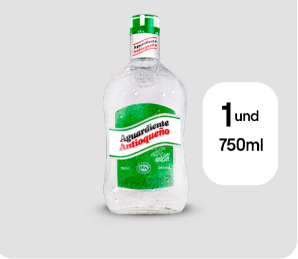 Aguardiente Antioqueño Verde 750ml