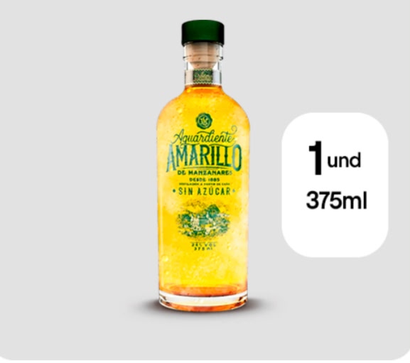 Aguardiente Amarillo 375 ml