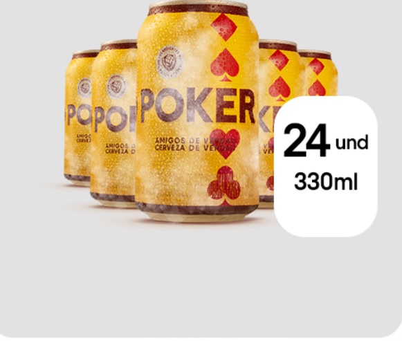 Cerveza Poker Lata 330 ml