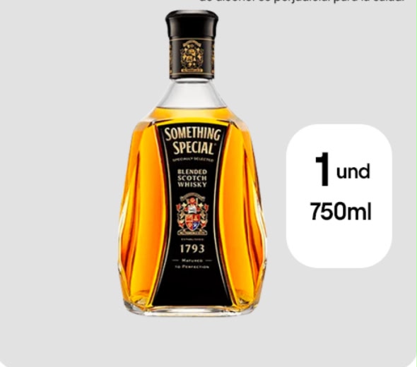 Whisky Something Special Botella 750 ml